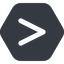 Wide, solid, hexagon, horizontal, mirror, symbol, less, math, mathematics, greater, than, greater-than, less-than, comparison, inequality, mathematical, smaller, bigger, less-than-wide, maths icon