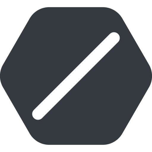 Slash wide icon by Friconix (fi-hwsuxl-slash-wide) up,wide,solid ...