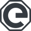 Line, down, normal, octagon, logo, horizontal, mirror, g, e, google-logo icon