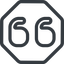 Line, down, normal, octagon, mark, quote, quotation, citation, quotation-mark, double-quotes icon