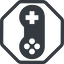 Line, right, normal, solid, octagon, game, gaming, games, gamepad, pad, joystick, gamepad-solid icon
