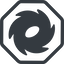Line, normal, octagon, galaxy, space, spiral, milky-way, milky, way, cosmos, celestial, stellar, universe, galaxy-solid, galactic icon
