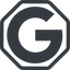 Line, up, normal, octagon, logo, google, g, google-logo icon