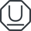 Line, normal, octagon, text, type, editor, font, typography, font-style, underline, underlined icon
