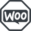 Line, normal, octagon, shopping, store, speech, wordpress, ecommerce, balloon, shipping, product, plugin, woocommerce, woo icon