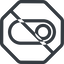 Line, down, normal, octagon, setting, prohibited, apple, on, off, ios, switch, button, radio icon