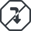Line, left, normal, octagon, sign, confirm, arrow, prohibited, key, submit, send, return, enter, return-sign-solid, return-sign icon