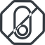 Line, left, normal, octagon, setting, prohibited, apple, on, off, ios, switch, button, radio icon