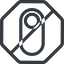 Line, right, normal, octagon, setting, prohibited, apple, on, off, ios, switch, button, radio icon