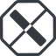 Line, normal, solid, octagon, horizontal, mirror, prohibited, slash, division, slant, obelus, anti-slash, slash-solid icon