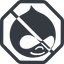 Line, normal, octagon, logo, brand, prohibited, website, blog, cms, internet, drupal icon