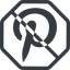 Line, normal, octagon, logo, brand, image, social, prohibited, picture, pinterest, p, gallery, pinterest-alt icon