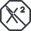 Line, normal, octagon, prohibited, text, editor, superscript icon