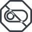 Line, up, normal, octagon, setting, prohibited, apple, on, off, ios, switch, button, radio icon