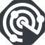 Down, normal, solid, octagon, horizontal, mirror, gps, place, radar, localisation, radar-solid, sonar icon