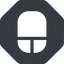 Down, normal, solid, octagon, computer, keyboard, mouse, pointer, computer-mouse, computer-mouse-solid icon