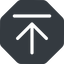 Down, normal, solid, octagon, download, downloaded, downloading icon