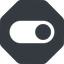 Down, normal, solid, octagon, setting, apple, on, off, ios, switch, button, radio, switch-solid icon