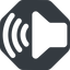 Down, normal, solid, octagon, speaker, volume, mute, unmute, music, sound, loudspeaker, volume-3-solid icon