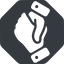 Left, normal, solid, octagon, horizontal, mirror, business, hand, handshake, shake, agreement, deal, hands, shaking, agree, handshake-solid icon