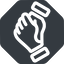 Left, normal, solid, octagon, horizontal, mirror, business, hand, handshake, shake, agreement, deal, hands, shaking, agree icon