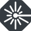 Left, normal, solid, octagon, laser, light, cutting, engrave icon