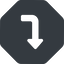 Left, normal, solid, octagon, sign, confirm, arrow, key, submit, send, return, enter, return-sign-solid, return-sign icon