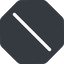 Normal, solid, octagon, horizontal, mirror, slash, division, slant, obelus, anti-slash icon
