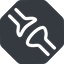 Normal, solid, octagon, horizontal, mirror, plug, brain, synapse, neuron, joint, memory, receptor icon
