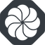 Normal, solid, octagon, open, flower, collaboration, ecm, alfresco icon