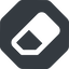 Normal, solid, octagon, remove, eraser, erase, rubber, eraser-solid icon