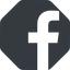 Normal, solid, octagon, logo, brand, facebook, f, social, network, meta icon