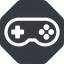 Up, normal, solid, octagon, game, gaming, games, gamepad, pad, joystick icon