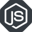 Normal, solid, octagon, javascript, js, web, dev, programming, language, development, node.js, node, node-js, npm, server, nodejs icon