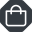 Normal, solid, octagon, shopping, cart, market, handbag, bag, bags, shopping-bag icon