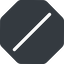 Normal, solid, octagon, slash, division, slant, obelus, anti-slash icon