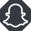 Normal, solid, octagon, logo, brand, social, network, chat, snapchat, snap icon