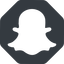 Normal, solid, octagon, logo, brand, social, network, chat, snapshat-solid, snapchat, snap icon