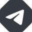 Normal, solid, octagon, logo, brand, message, social, network, messenger, phone, brands, paper, messaging, app, plane, airplane, aeroplane, telegram, submit, send icon