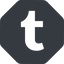Normal, solid, octagon, brand, social, network, letter, art, blog, creator, post, t, tumblr icon