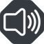 Up, normal, solid, octagon, speaker, volume, mute, unmute, music, sound, loudspeaker, volume-3 icon