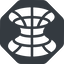 Up, normal, solid, octagon, wormhole, black-hole, hole, spacetime, interstellar, astrophysics, hyperspace, einstein, rosen, singularity, relativity, wormhole-solid-alt icon