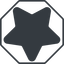 Thin, line, down, solid, octagon, star, rate, rating, star-solid, favorite icon