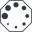 Thin, line, right, octagon, horizontal, mirror, spinner, spin, wait, load, loading, waiting, galaxy, space, stars, loader icon