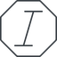 Thin, line, octagon, text, type, editor, font, typography, italic, font-style, italic-thin icon