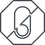 Thin, line, left, octagon, setting, prohibited, apple, on, off, ios, switch, button, radio, switch-thin icon