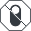 Thin, line, right, solid, octagon, horizontal, mirror, setting, prohibited, apple, on, off, ios, switch, button, radio, switch-solid icon