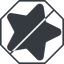 Thin, line, right, solid, octagon, star, rate, rating, prohibited, star-solid, favorite icon