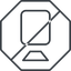 Thin, line, right, octagon, youtube, video, prohibited, camera, film, movie, videocamera, videocamera-thin icon