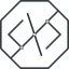 Thin, line, solid, octagon, horizontal, mirror, code, prohibited, html, text, editor, source, source-code, xml, code-thin icon